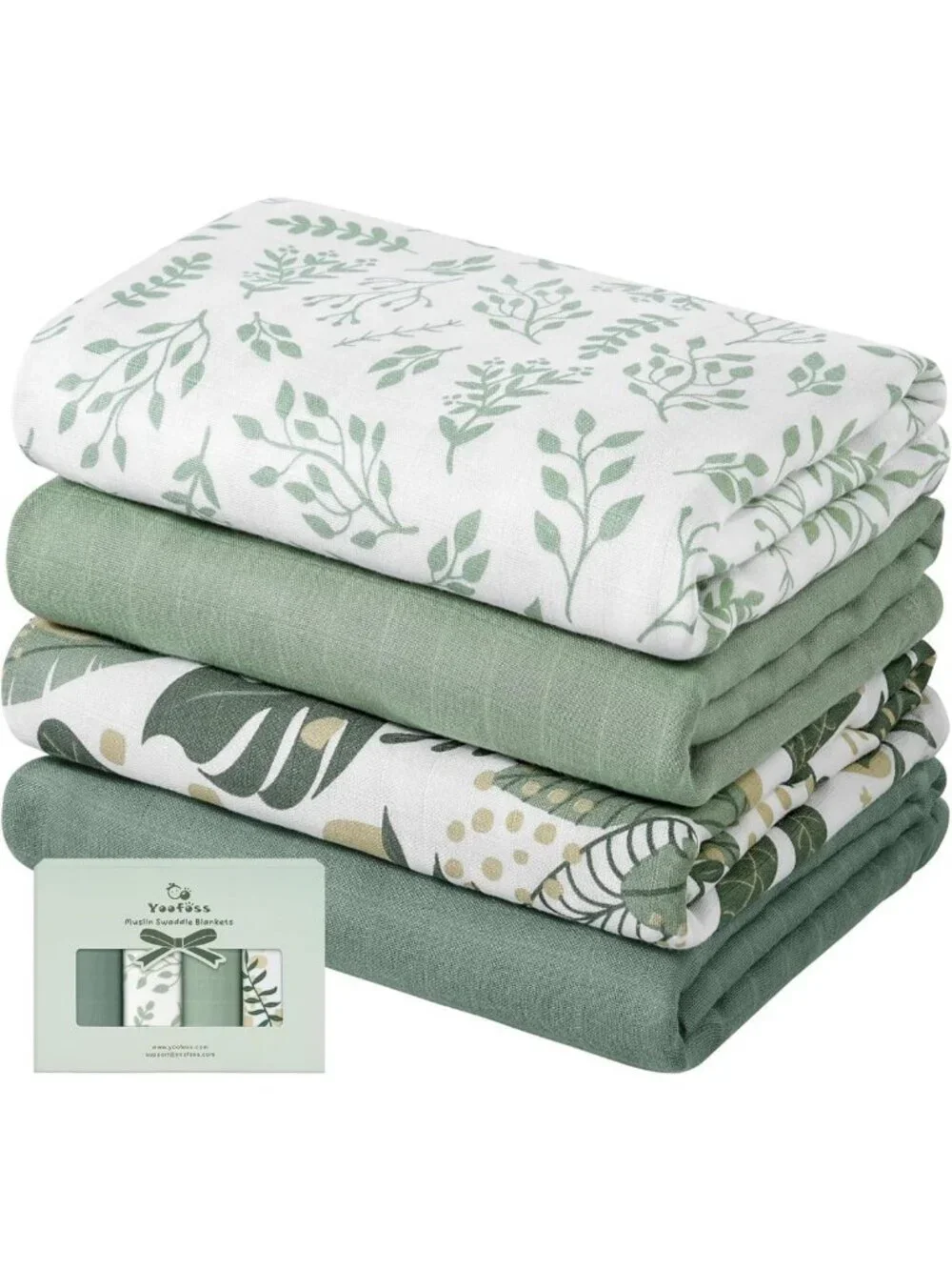 Organic Muslin Swaddle Blankets 47x47